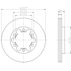 MDC817 MINTEX Тормозной диск