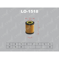 LO-1518 LYNX Фильтр масляный