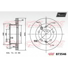 873546.6060 MAXTECH Тормозной диск