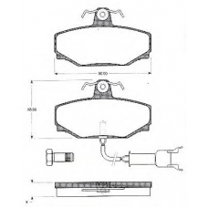 BLF518 QUINTON HAZELL Комплект тормозных колодок, дисковый тормоз