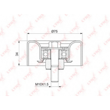 PB-7046 LYNX Ролик руч.ремня infiniti ex35-