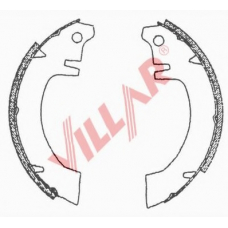629.0575 VILLAR Комплект тормозных колодок