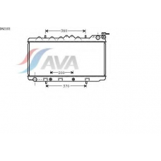 DN2103 AVA Радиатор, охлаждение двигателя