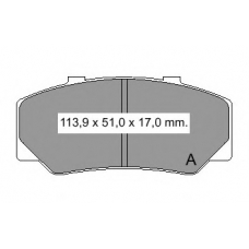 833150 Vema Комплект тормозных колодок, дисковый тормоз