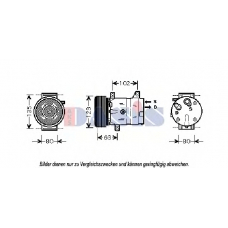 851884N AKS DASIS Компрессор, кондиционер
