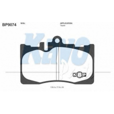 BP-9074 KAVO PARTS Комплект тормозных колодок, дисковый тормоз