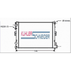 1505701 KUHLER SCHNEIDER Радиатор, охлаждение двигател