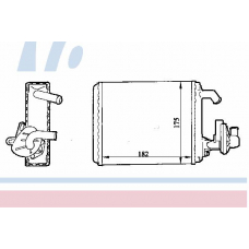 71435 NISSENS Теплообменник, отопление салона