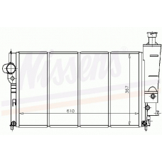 63545 NISSENS Радиатор, охлаждение двигателя