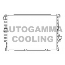 100133 AUTOGAMMA Радиатор, охлаждение двигателя