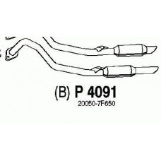 P4091 FENNO Глушитель выхлопных газов конечный