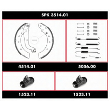 SPK 3514.01 WOKING Комплект тормозов, барабанный тормозной механизм