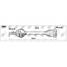 7004 GLO Приводной вал