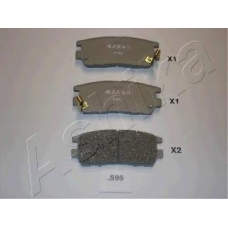 51-05-599 Ashika Комплект тормозных колодок, дисковый тормоз