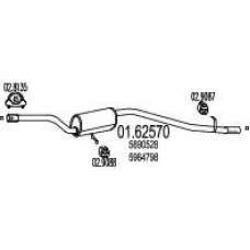 01.62570 MTS Глушитель выхлопных газов конечный