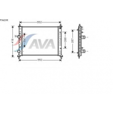 FTA2249 AVA Радиатор, охлаждение двигателя