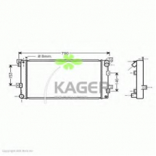 31-0217 KAGER Радиатор, охлаждение двигателя