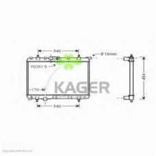 31-0891 KAGER Радиатор, охлаждение двигателя