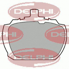 LP510 DELPHI Комплект тормозных колодок, дисковый тормоз