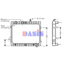 130210N AKS DASIS Радиатор, охлаждение двигателя