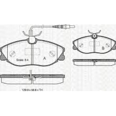 8110 28014 TRIDON Brake pads - front