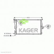 31-3583 KAGER Радиатор, охлаждение двигателя