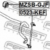 MZSB-GJF FEBEST Опора, стабилизатор