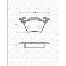 363702161263 MAGNETI MARELLI Комплект тормозных колодок, дисковый тормоз