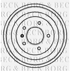 BBR7018 BORG & BECK Тормозной барабан