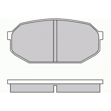 12-0249 E.T.F. Комплект тормозных колодок, дисковый тормоз