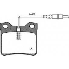 BPA0321.22 OPEN PARTS Комплект тормозных колодок, дисковый тормоз