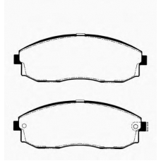 J PA-H07AF JAPANPARTS Комплект тормозных колодок, дисковый тормоз
