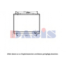 140077N AKS DASIS Радиатор, охлаждение двигателя