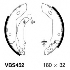 VBS452 MOTAQUIP Комплект тормозных колодок