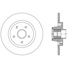 BDA2509.30 OPEN PARTS Тормозной диск