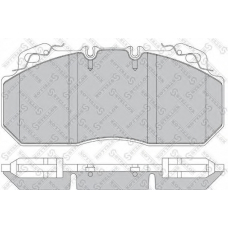 85-11417-SX STELLOX Комплект тормозных колодок, дисковый тормоз