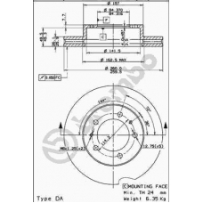 09.5932.10 BREMBO Тормозной диск