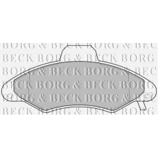 BBP1600 BORG & BECK Комплект тормозных колодок, дисковый тормоз