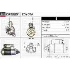 DRS2251 DELCO REMY Стартер