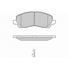12-1080 E.T.F. Комплект тормозных колодок, дисковый тормоз
