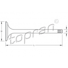 721 565 TOPRAN Выпускной клапан