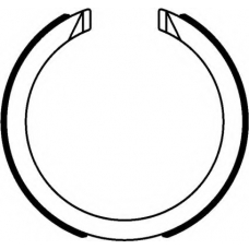 8DA 355 051-061 HELLA Комплект тормозных колодок, стояночная тормозная с