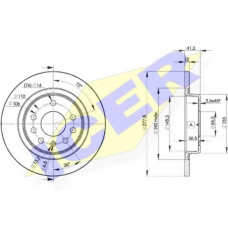 78BD9115-2 ICER Тормозной диск