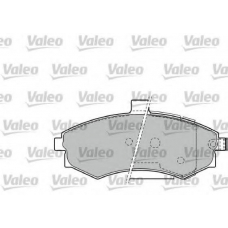 598781 VALEO Комплект тормозных колодок, дисковый тормоз