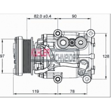 8400001 KUHLER SCHNEIDER Компрессор, кондиционер