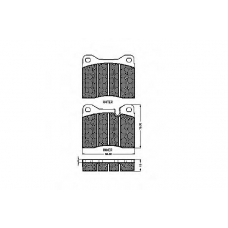 30101 SPIDAN Комплект тормозных колодок, дисковый тормоз