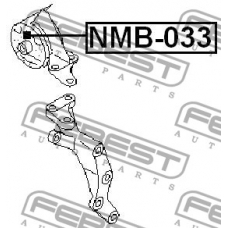 NMB-033 FEBEST Подвеска, двигатель