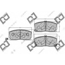 BP1136 DJ PARTS Комплект тормозных колодок, дисковый тормоз