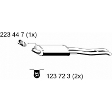 142175 ERNST Глушитель выхлопных газов конечный
