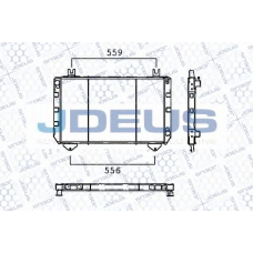 RA0120211 JDEUS Радиатор, охлаждение двигателя